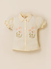 Girls Shirt & Capri Pants Co-Ord Outfit Set