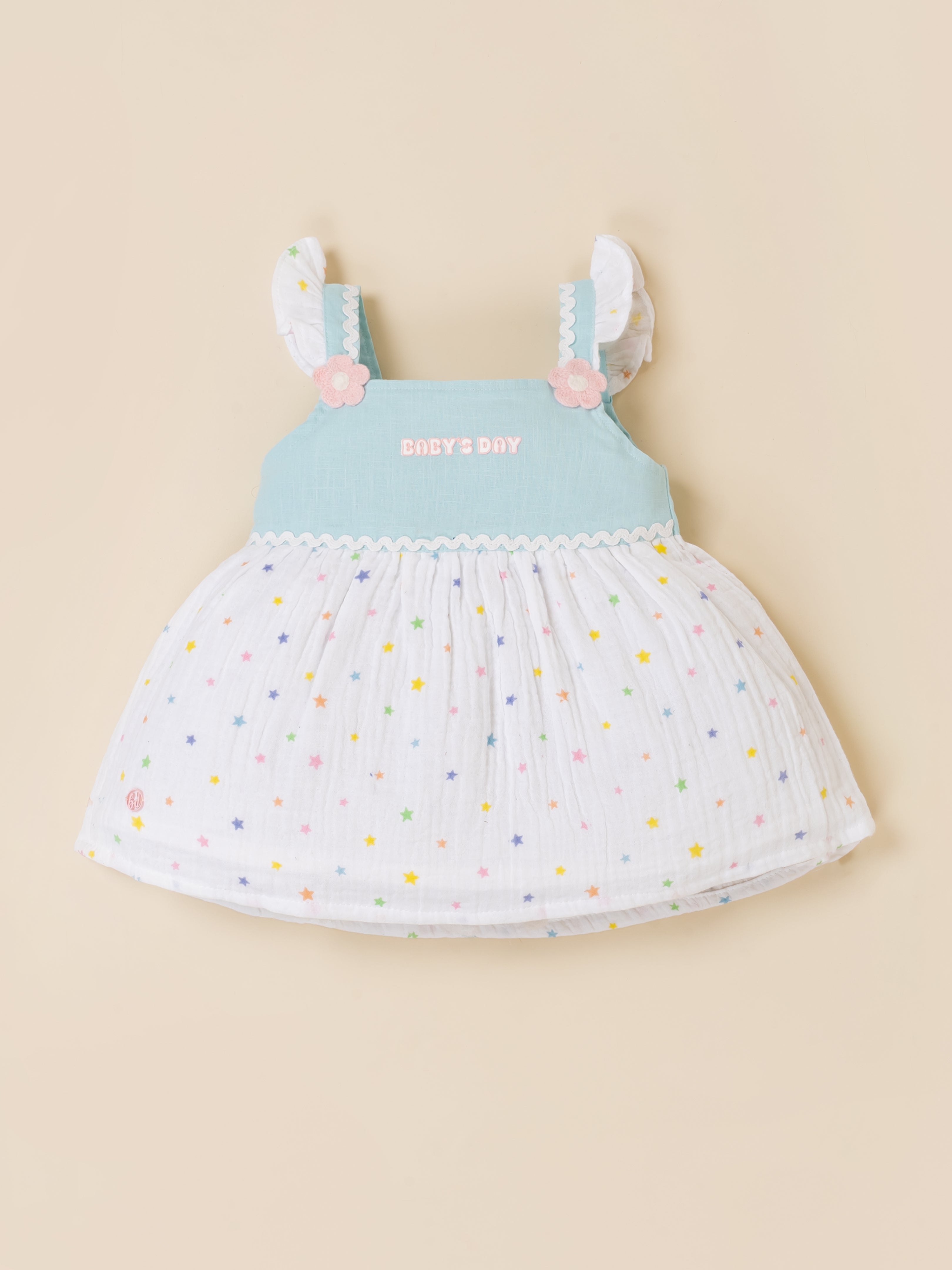 Baby Girls Cute Printed Sleeveless Cotton Dress