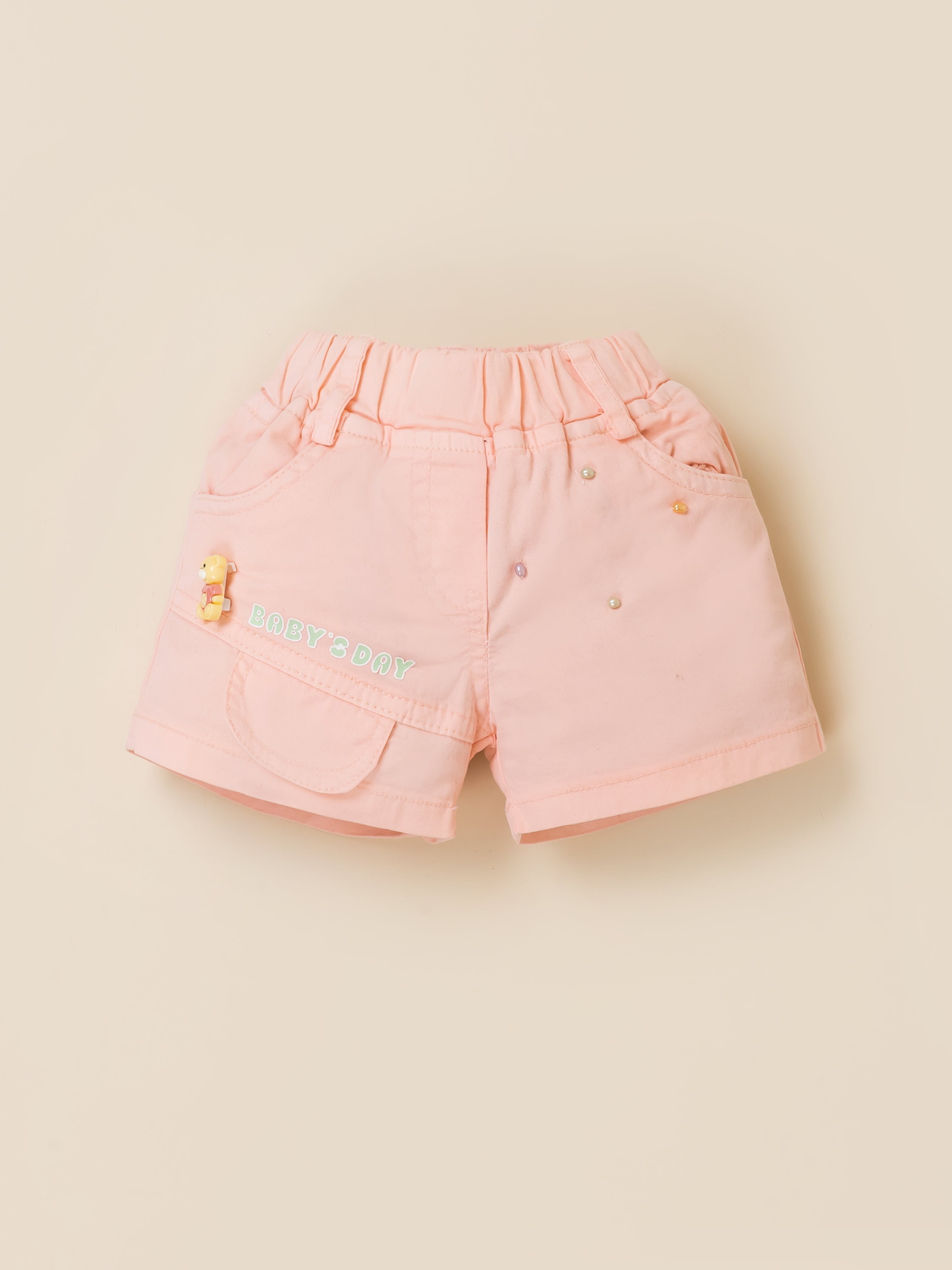 Baby Girls Printed T-Shirt & Shorts Clothing Set