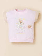 Baby Girl Cotton Top & Shorts Set