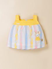 Baby Girls Striped Sleeveless Top & Shorts Set