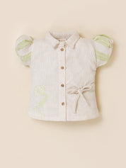 Girls Floral Embroidered Summer Co-ord Set