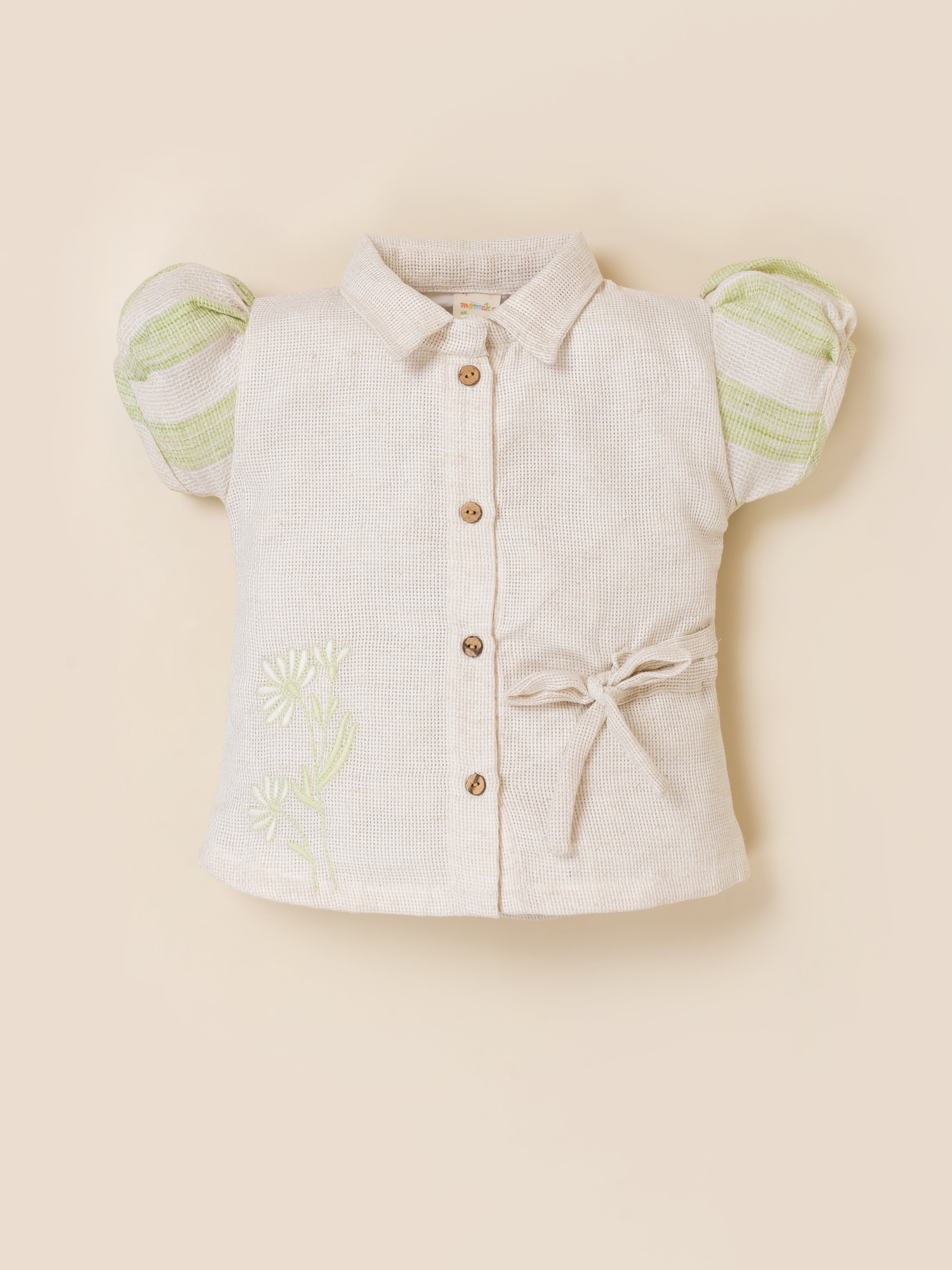 Girls Floral Embroidered Summer Co-ord Set