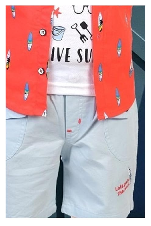 CHOO CHOO Boys Shirt, Shorts and T-shirt Clothing Set