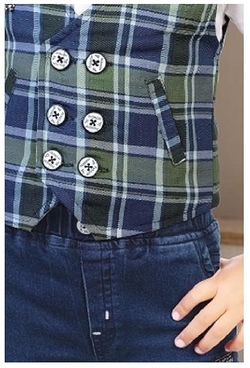 CHOO CHOO Jacket Shorts pant denim with hosiery shirt