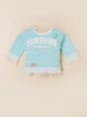 Baby Girls Graphic Printed Top and Matching Pants Set