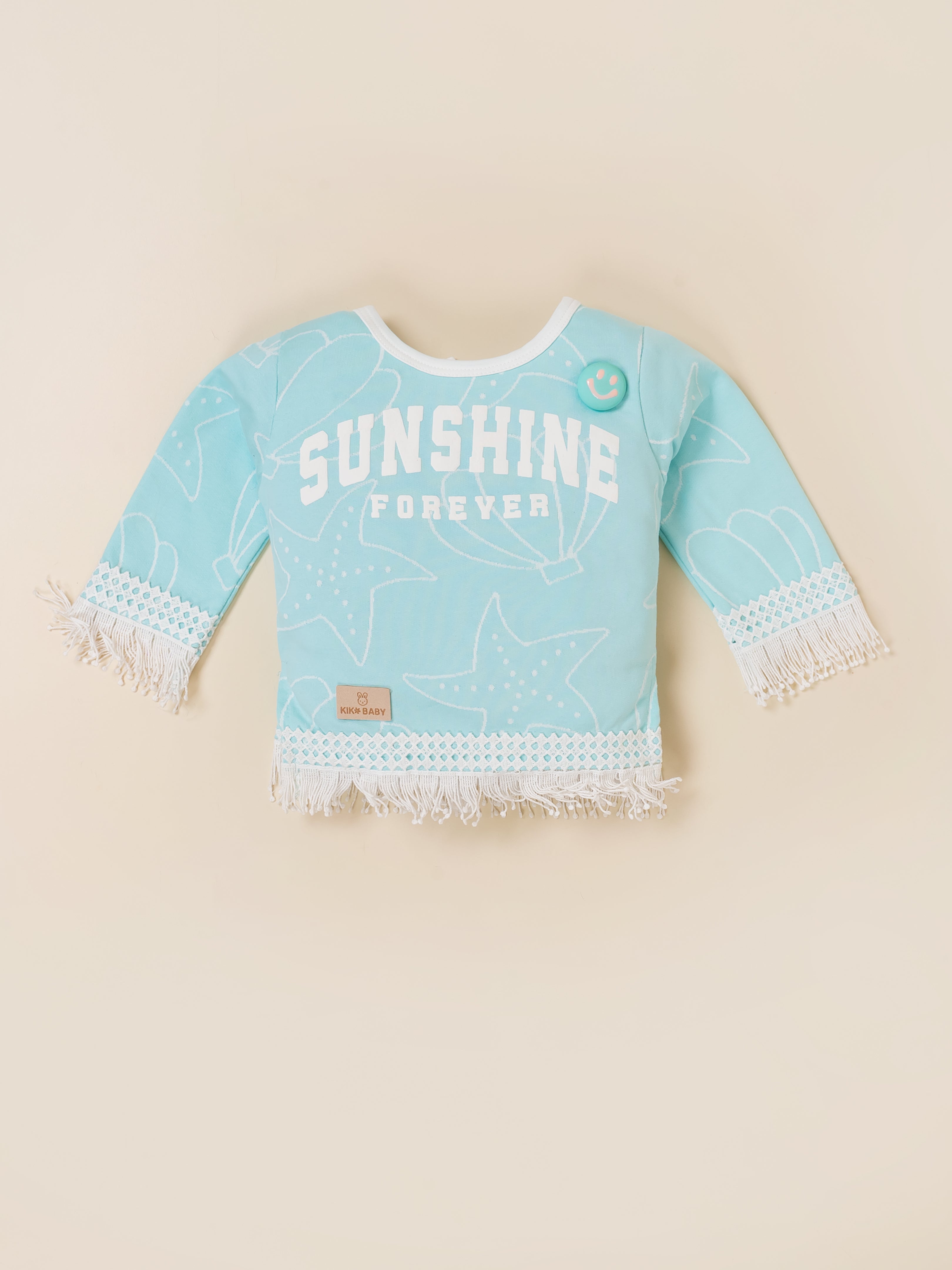 Baby Girls Graphic Printed Top and Matching Pants Set