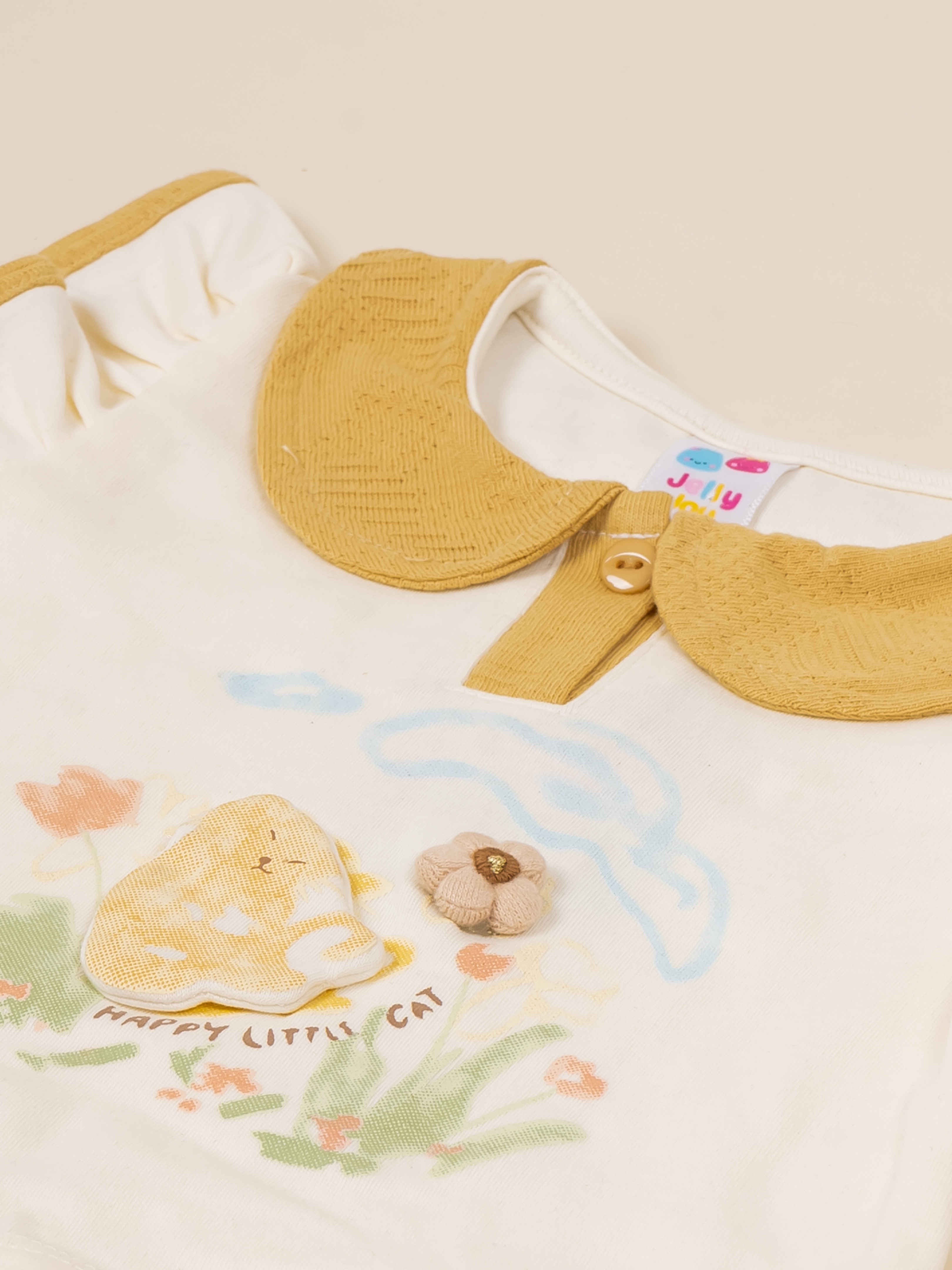 Baby Girl Flutter Sleeve Top & Shorts Summer Clothing Set