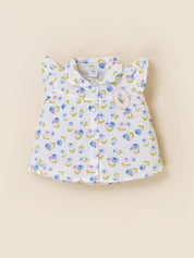 Baby Girls Collar Top and Shorts Clothing Set