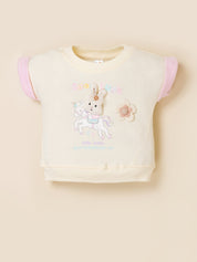 Baby Girl Cotton Top & Shorts Set