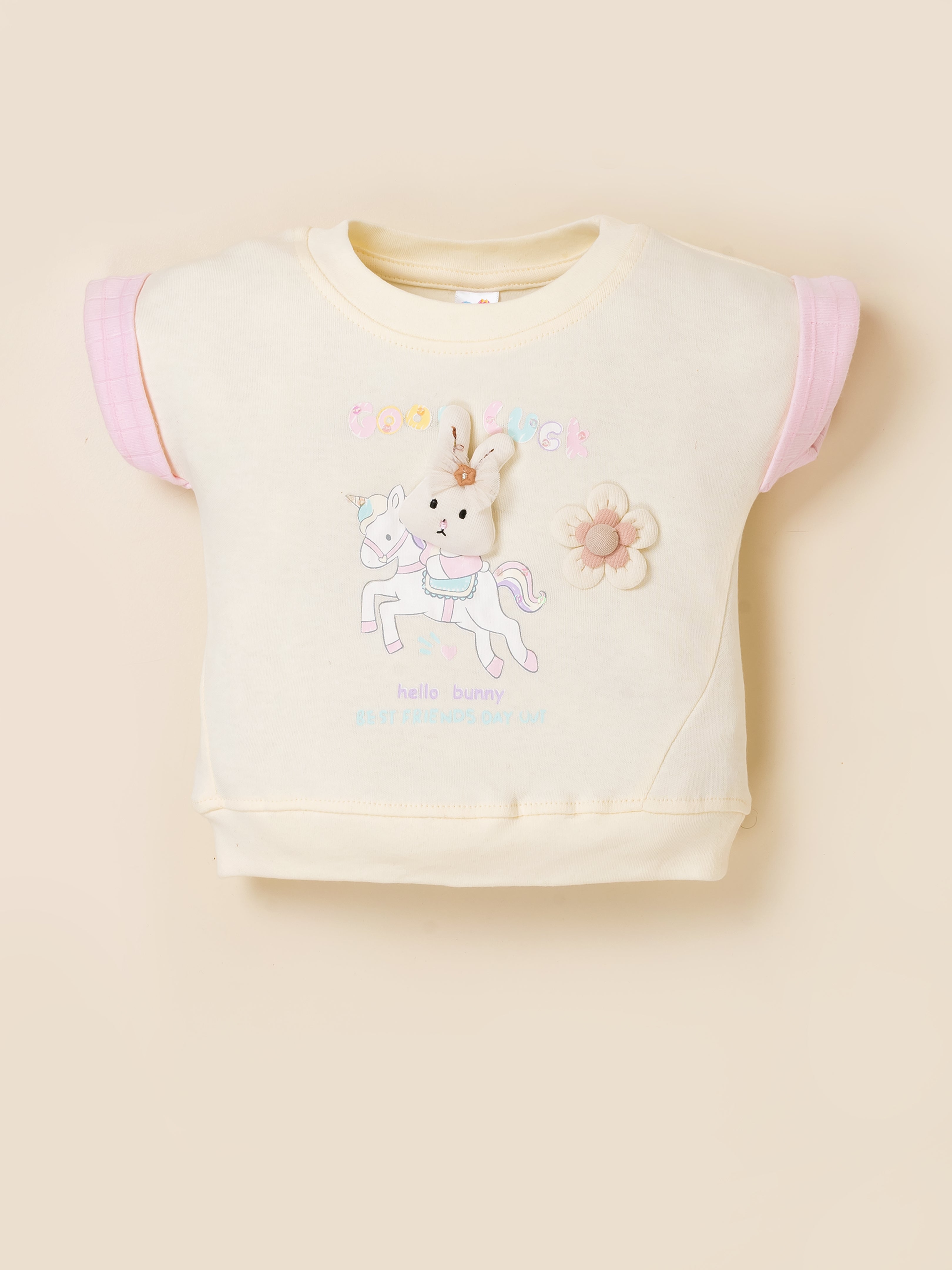 Baby Girl Cotton Top & Shorts Set