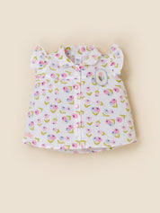 Baby Girls Collar Top and Shorts Clothing Set