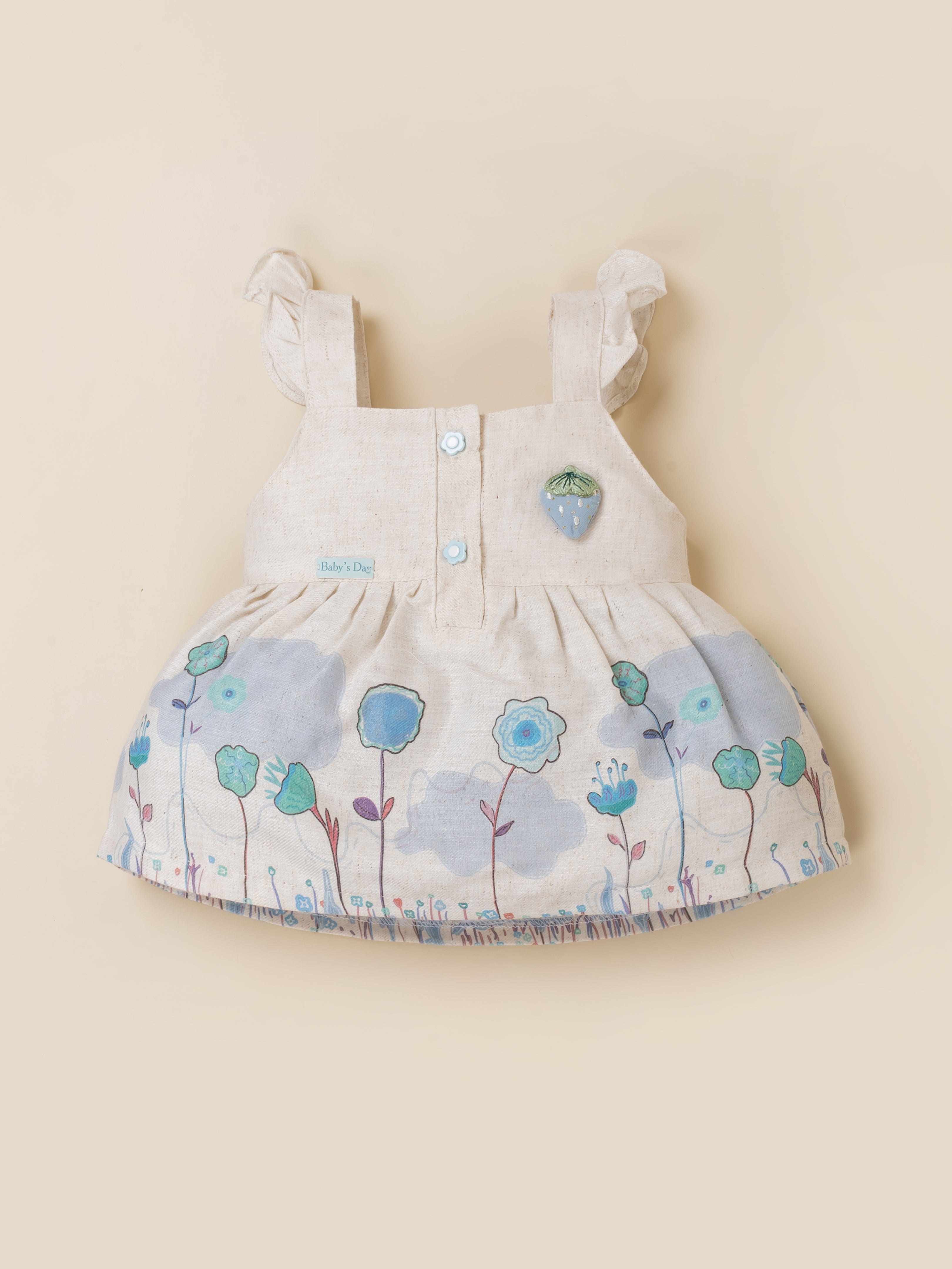 Baby Girls Floral Printed Sleeveless Dress