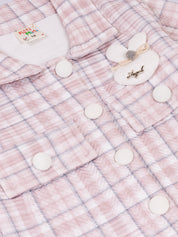 Checked Jacket & Cargo Pants Co-ord Set