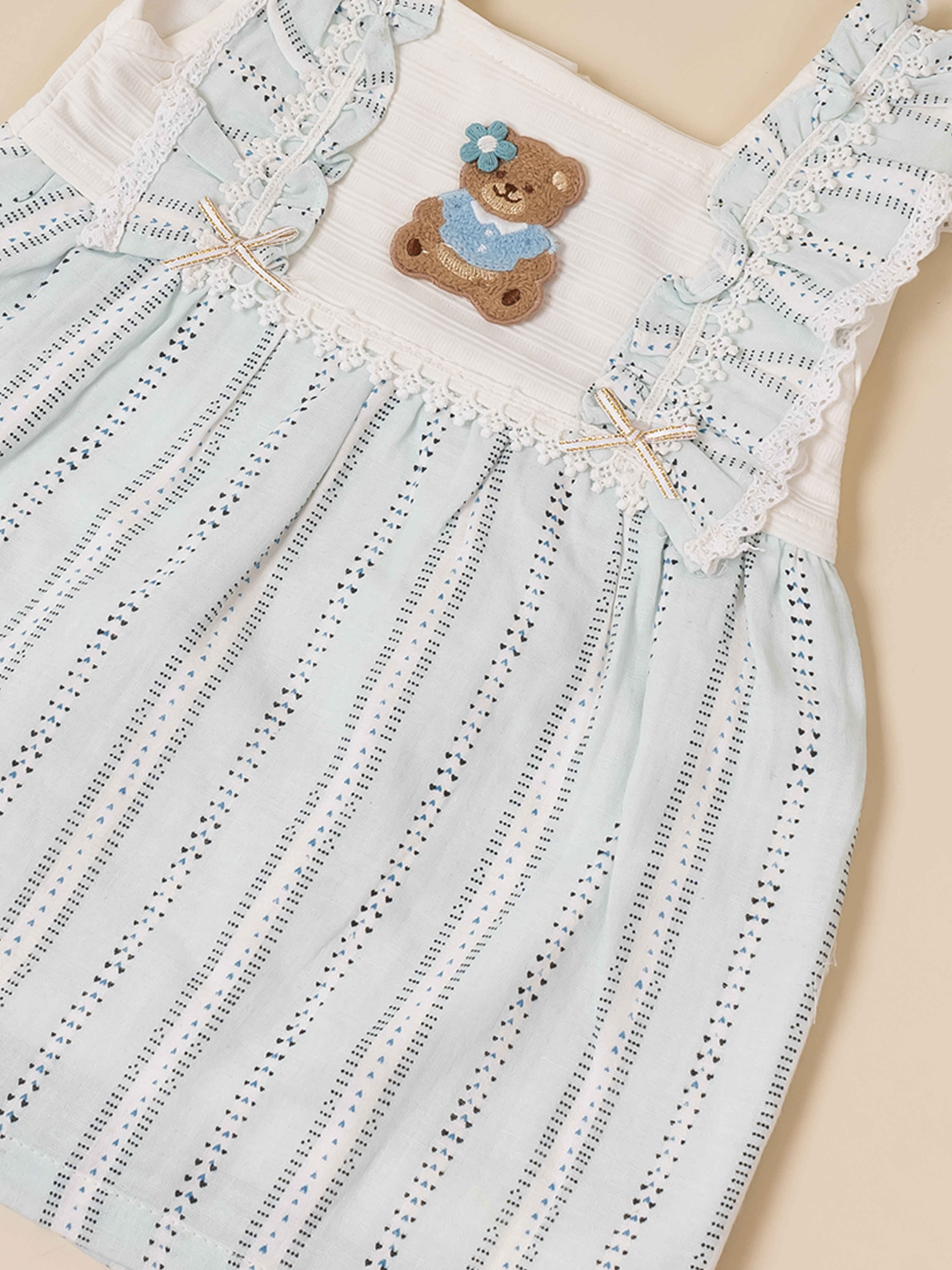 Baby Girls' Embroidered Frock & Panty Set