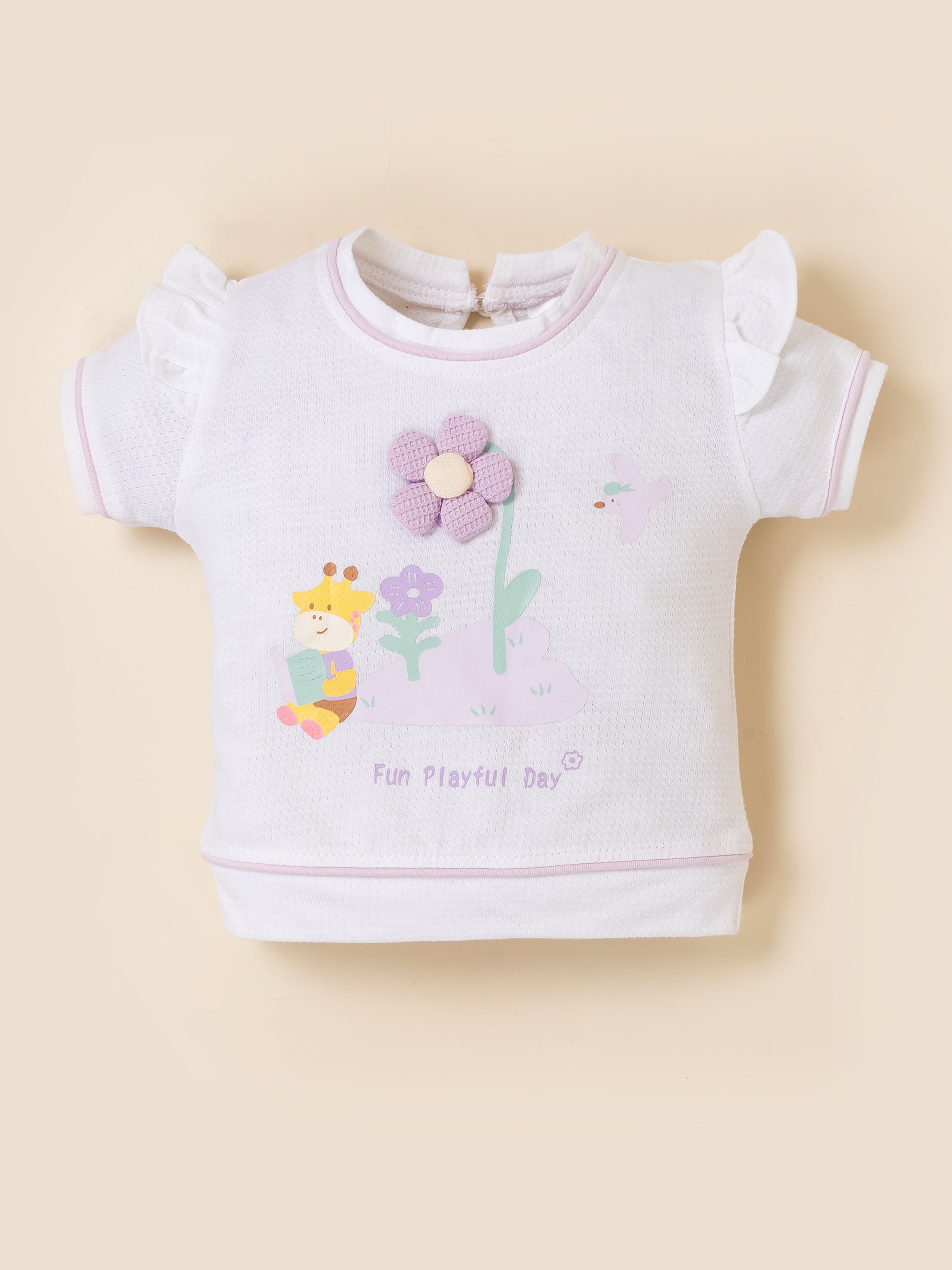 Baby Girls Cotton Top & Shorts Set