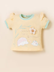 Infant Girls Cotton T-Shirt & Shorts Set