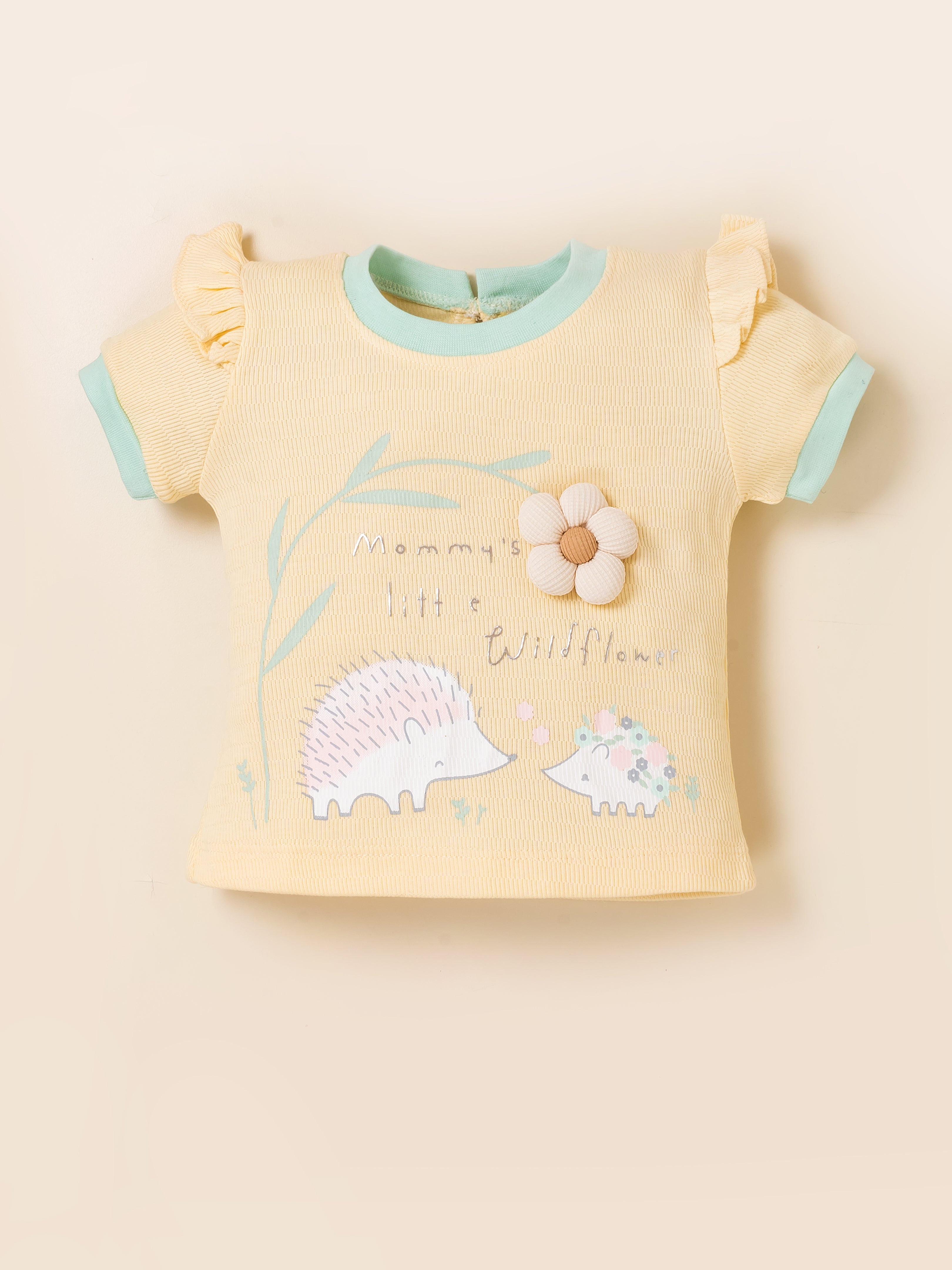 Infant Girls Cotton T-Shirt & Shorts Set