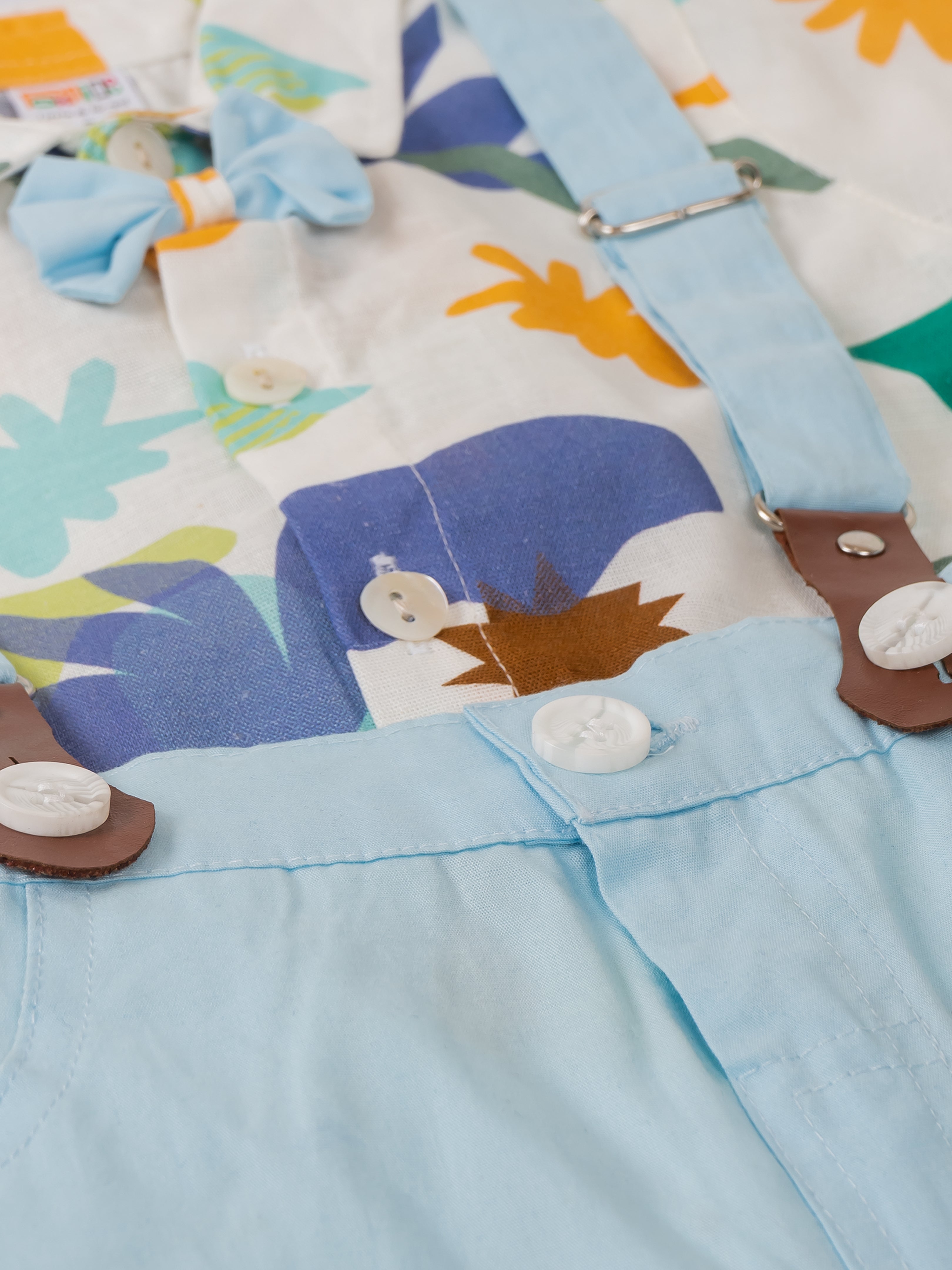 Baby Boy Suspender Outfit Set