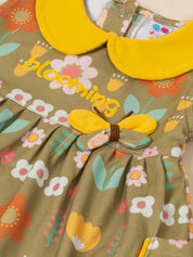 Baby Girl Floral Peter Pan Collar Dress