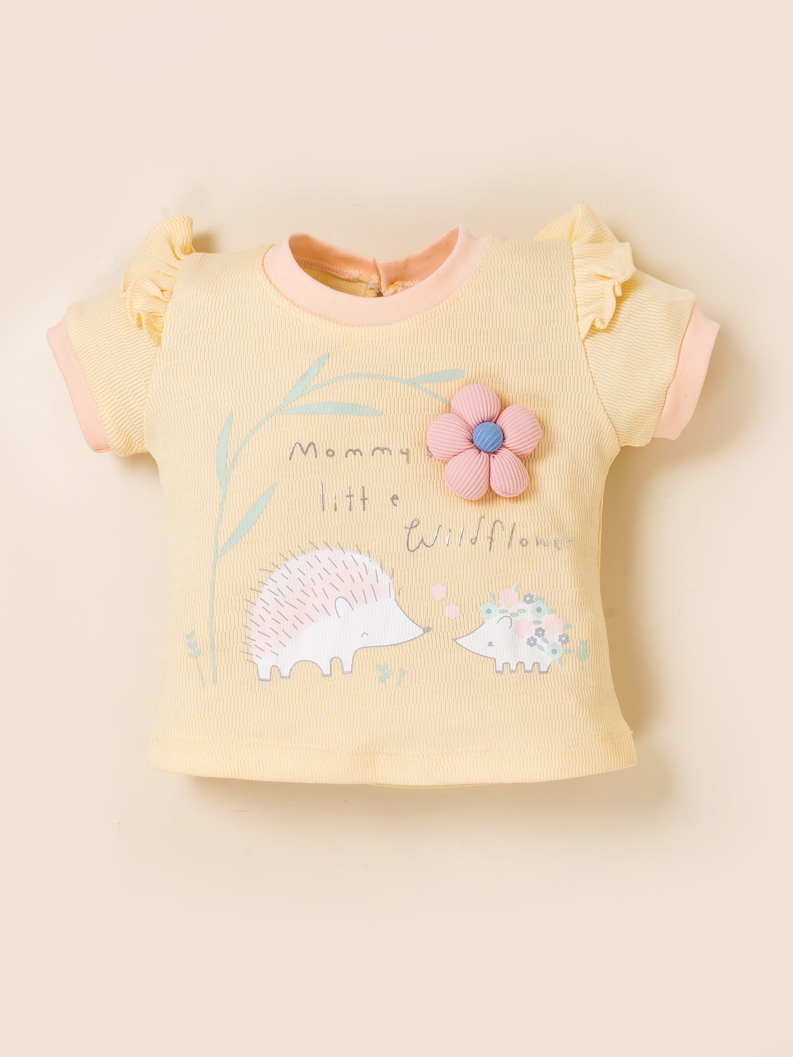 Infant Girls Cotton T-Shirt & Shorts Set