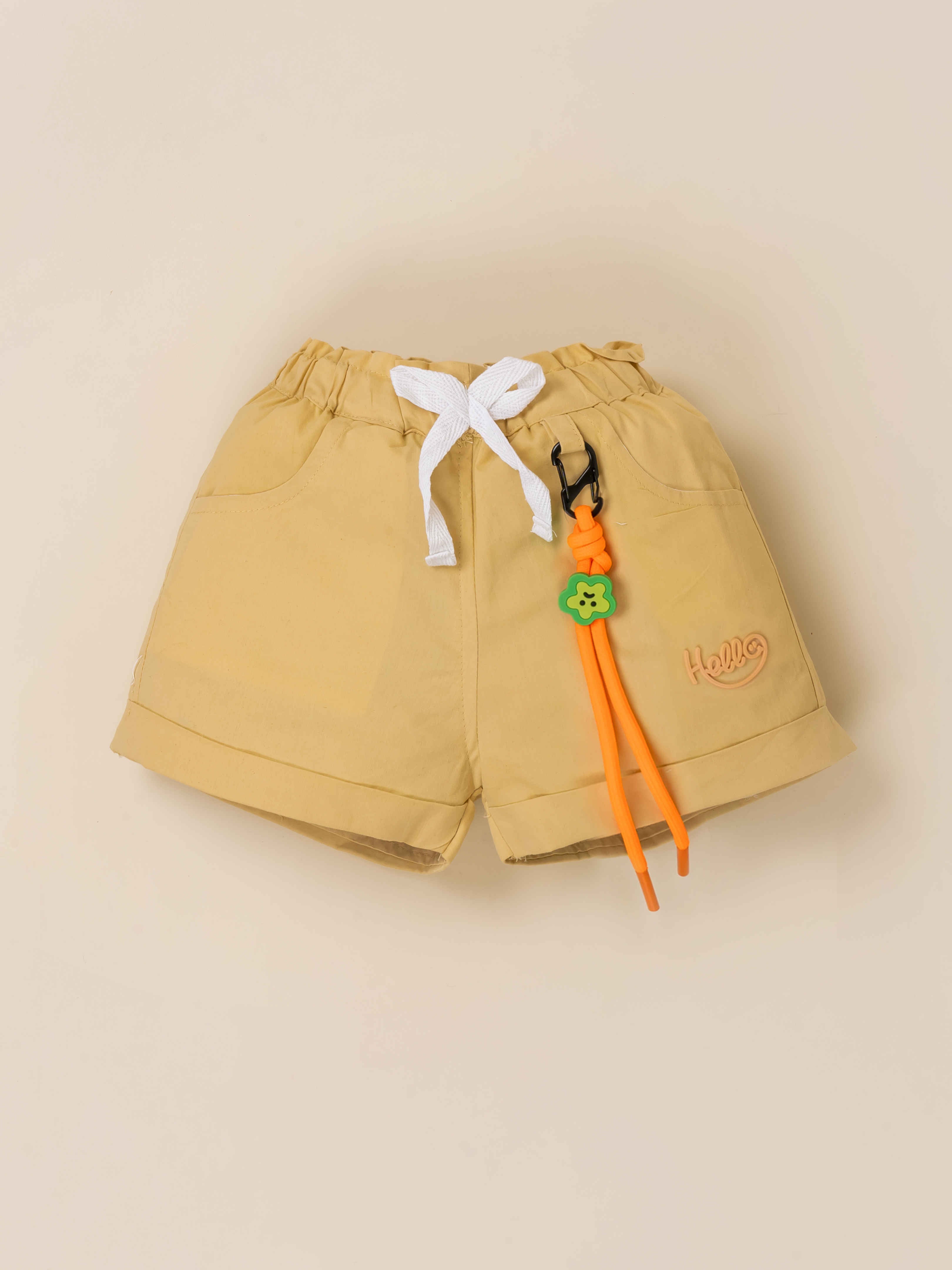 Girls' Shirt with inner and Cotton Shorts Set