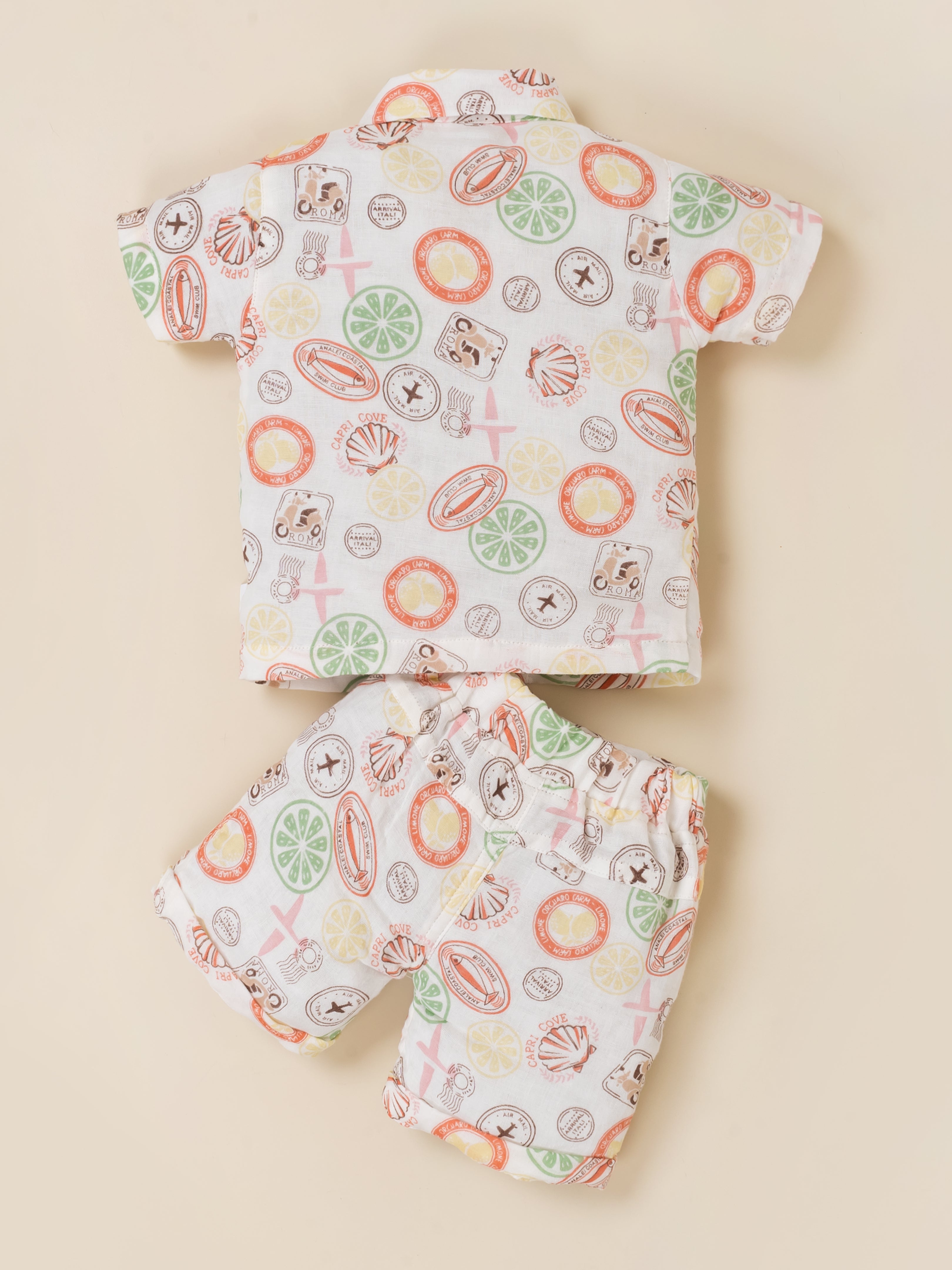 Baby Boys Short Sleeve Shirt and Shorts
