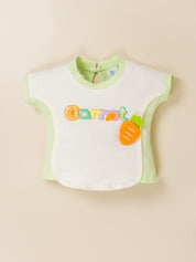 Girls Carrot Applique Top & Denim Shorts Set