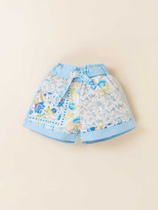 Toddler Printed Top & Shorts Casual Outfit