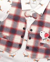 Baby Boys Casual Shirt with Jacket and Shorts