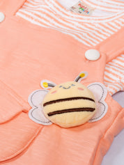 Flower Apllique Dungaree Set
