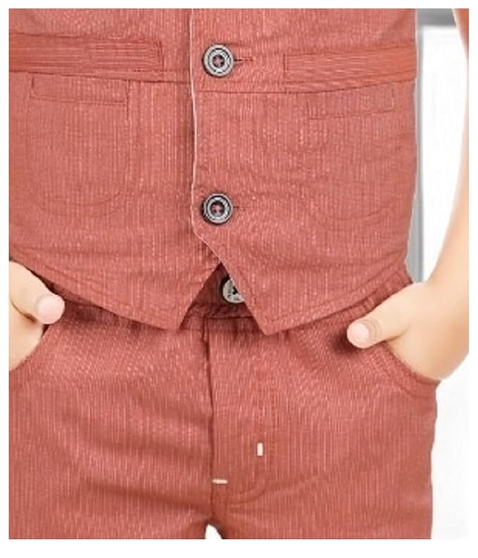 CHOO CHOO Jacket & Shorts Pant with Shirt+Tie for Boys