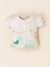 Baby Girls Printed Shirt & Shorts Outfit