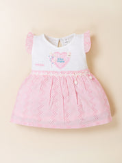 Baby Girls Heart Print Frock with Panty