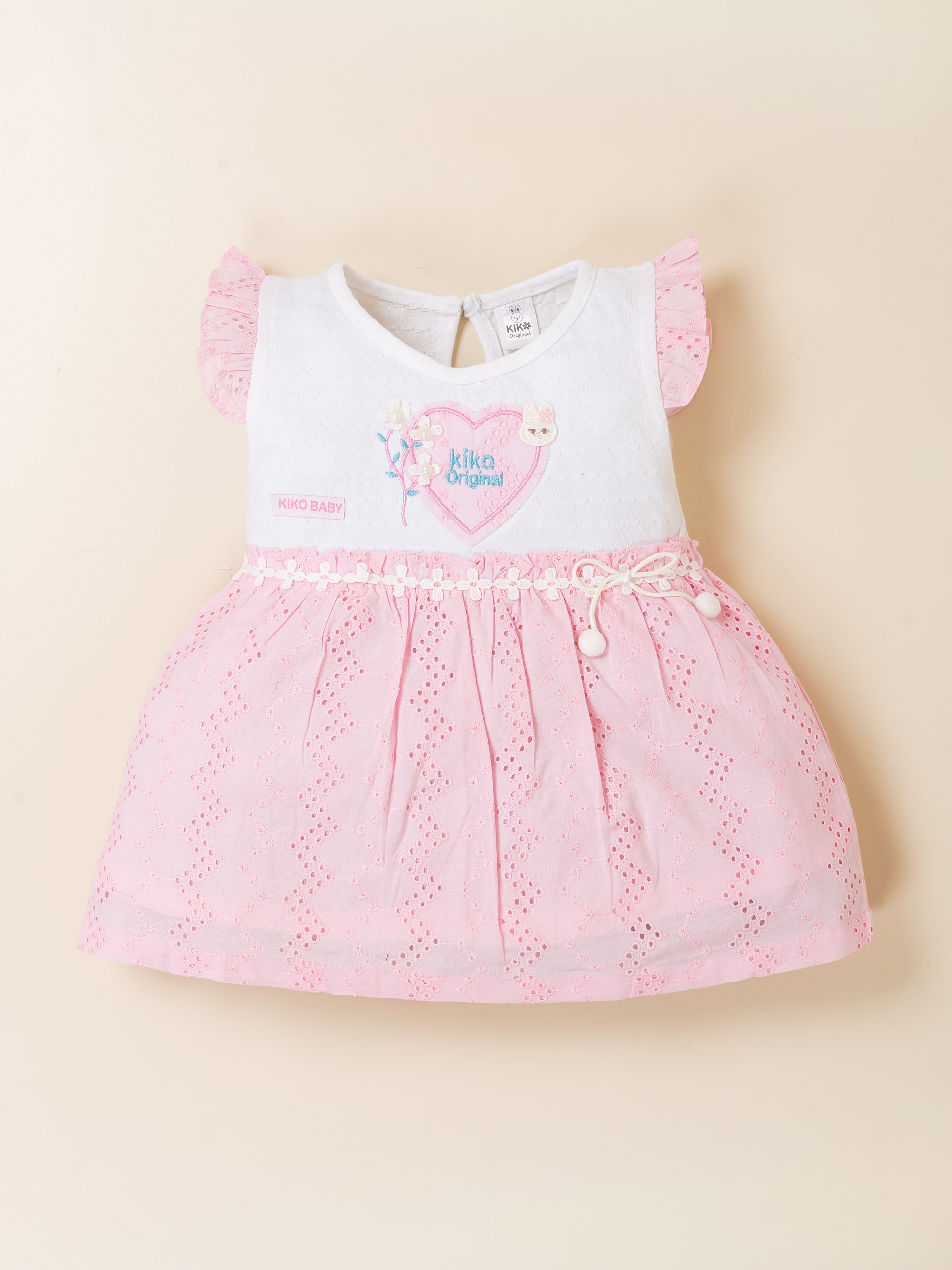 Baby Girls Heart Print Frock with Panty