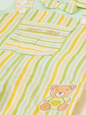 Toddler Boys' Citrus Stripe Overall & Polo Set
