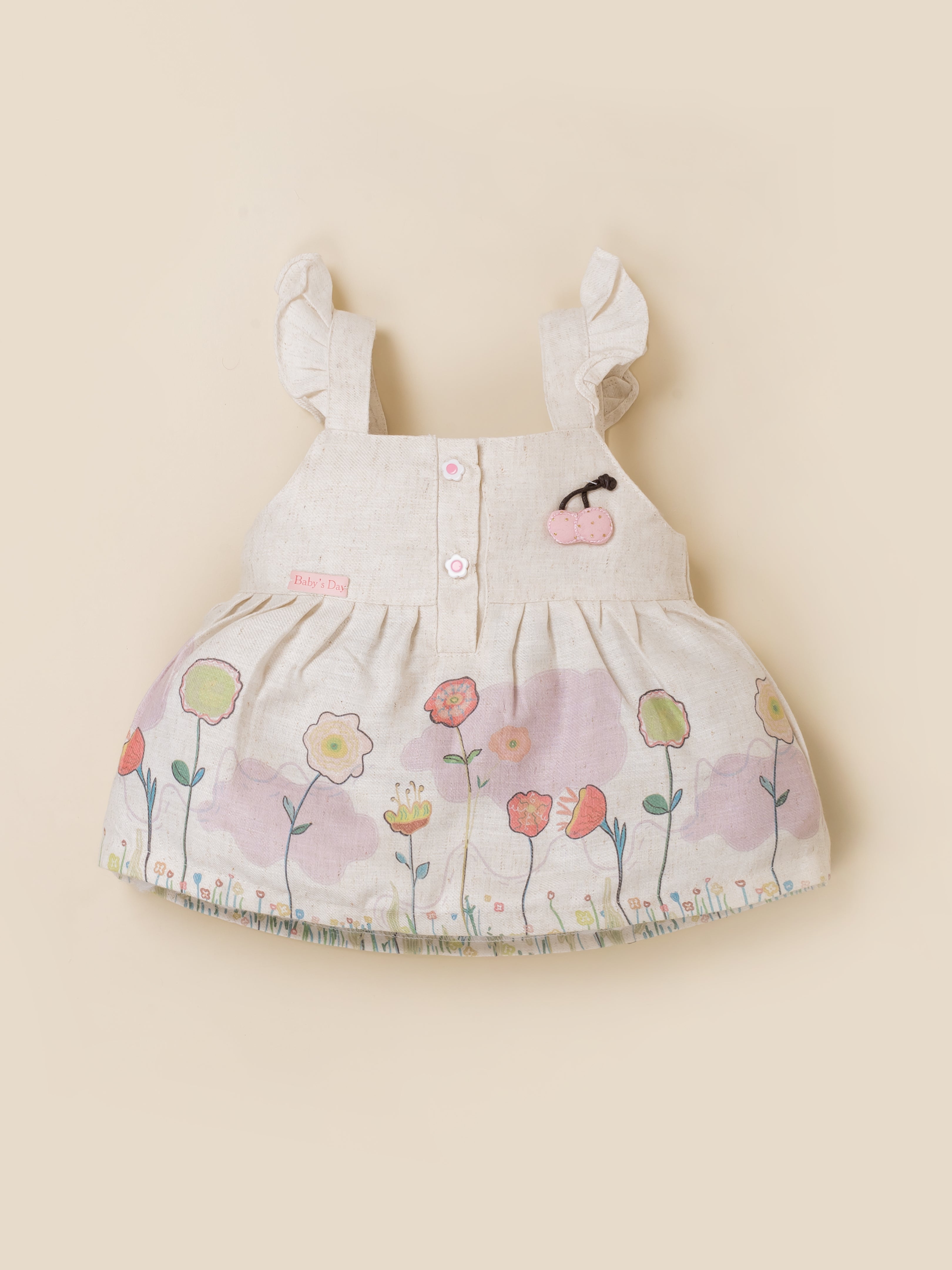 Baby Girls Floral Printed Sleeveless Dress