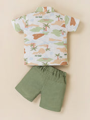 Baby Boy Nautical Explorer Short & Shirt Set