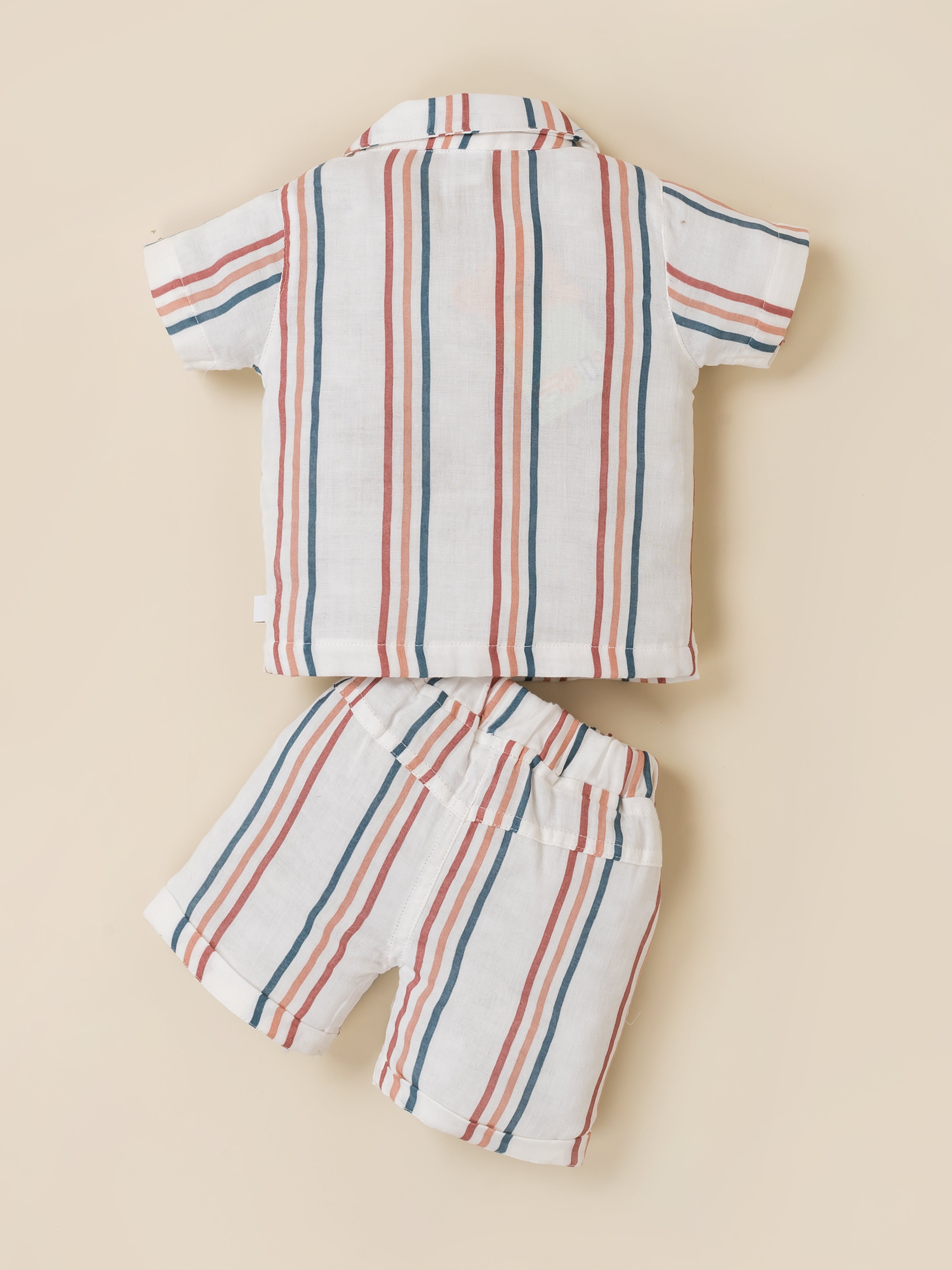 Baby Boys Striped Resort Shirt & Shorts Set