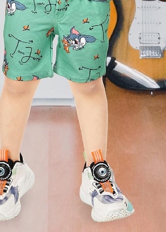 CHOO CHOO Boys Cotton Printed T-shirt and shorts