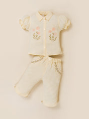 Girls Shirt & Capri Pants Co-Ord Outfit Set