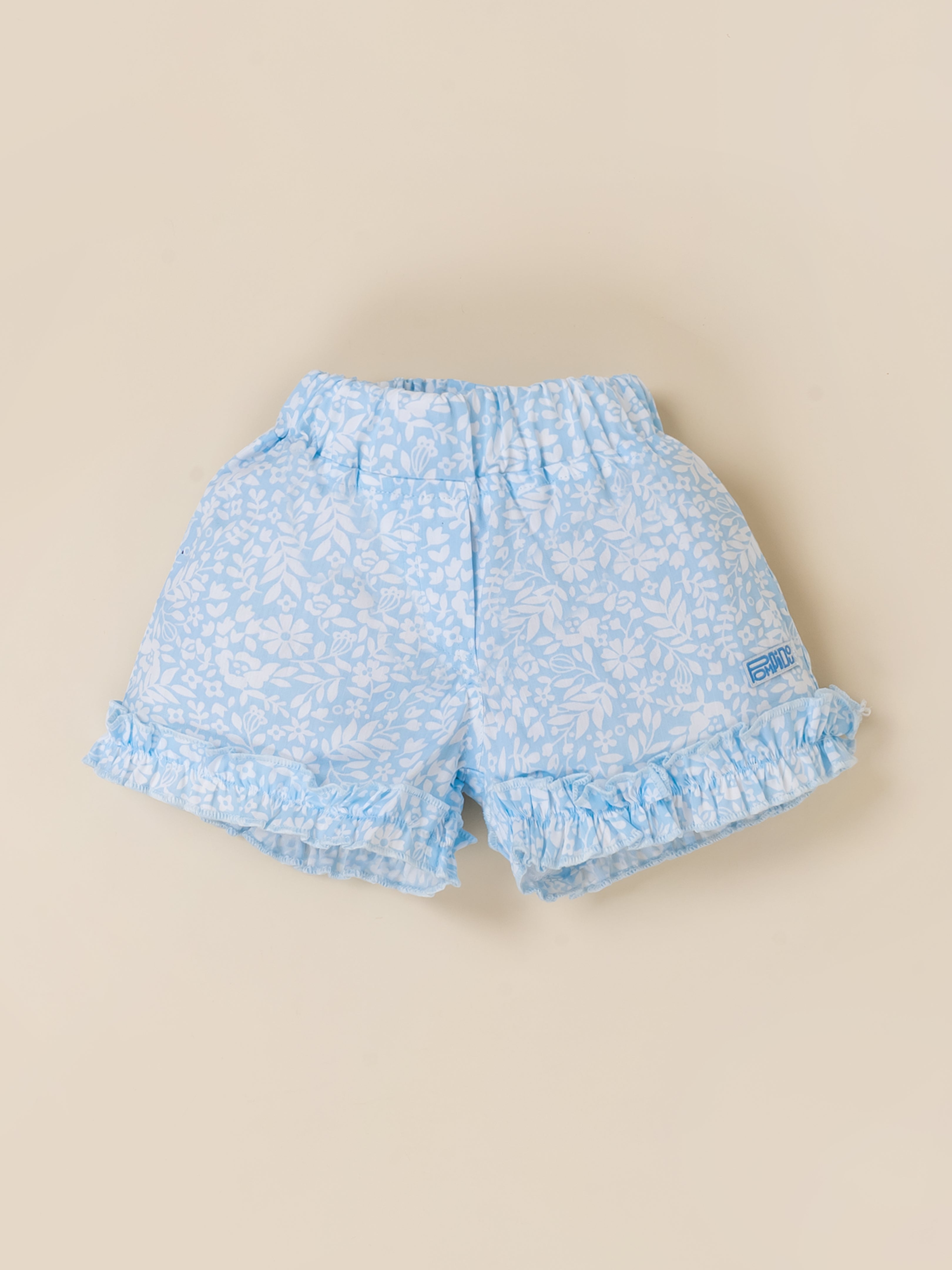 Baby Girls Floral Ruffle Top & Shorts Set