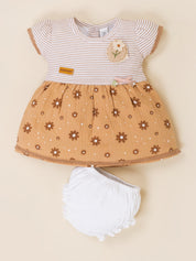 Baby Girls Summer Cotton Floral Dresses Set