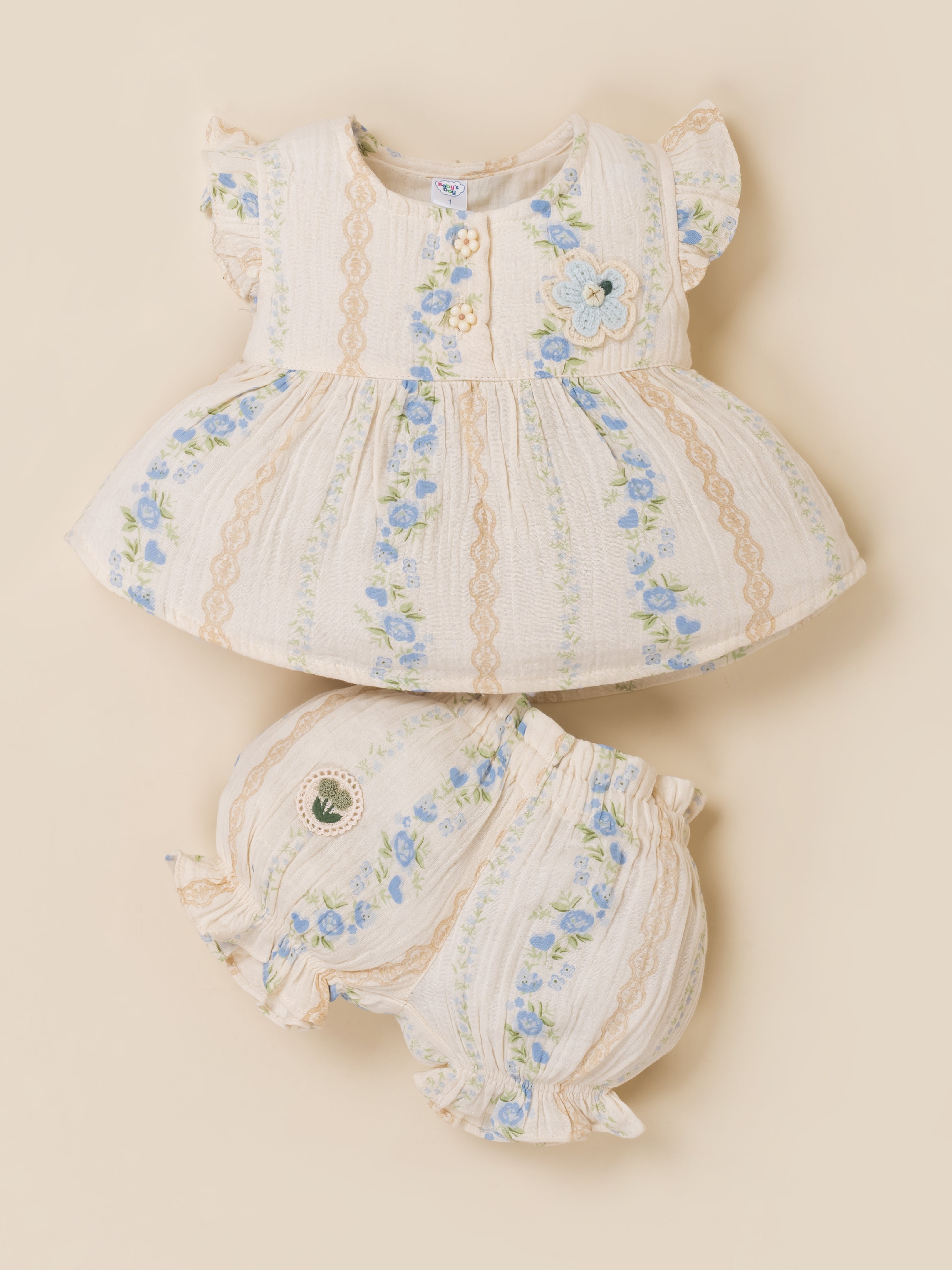 Baby Girls Top & Bloomers  Clothing Set