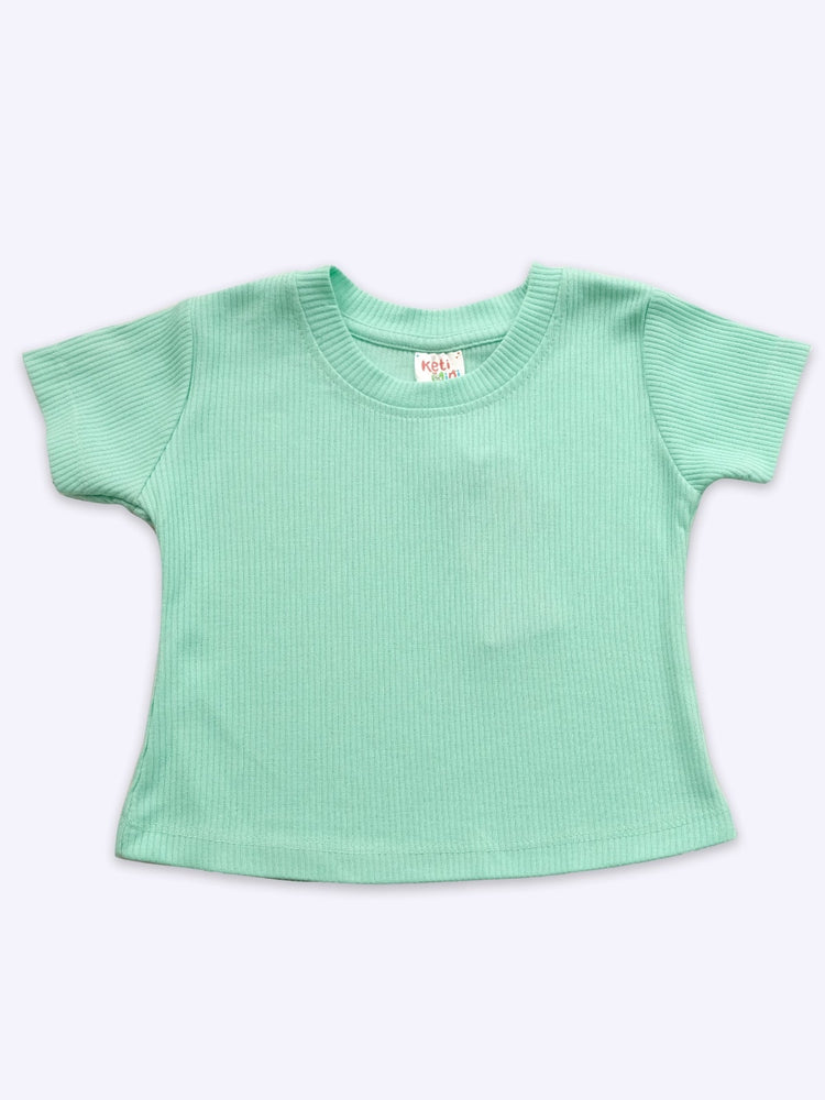 KETI MINI  Baby Girls/Cotton Dungaree and Top Set