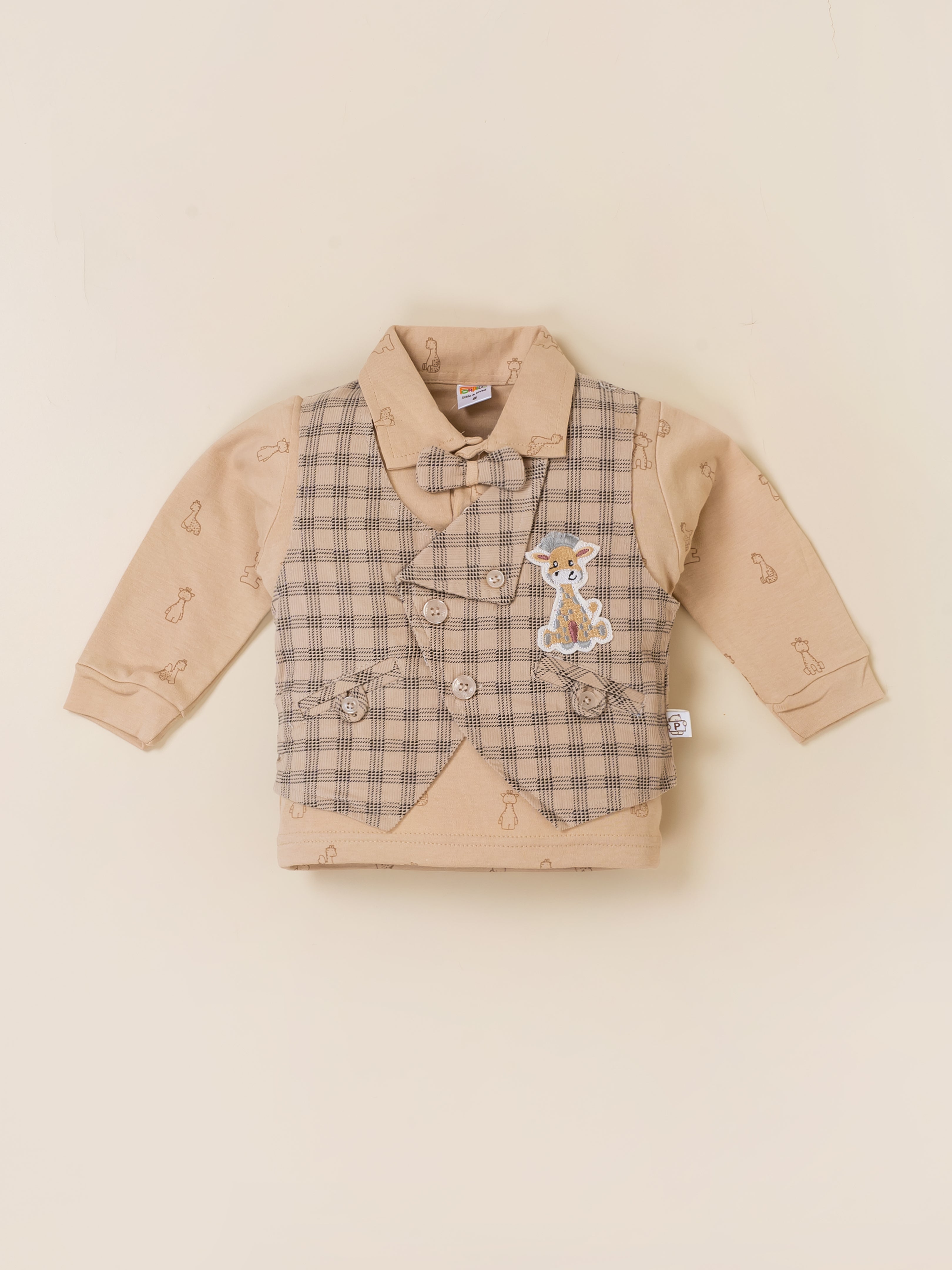 Baby Boy Plaid Vest & Trouser Set