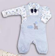 Full Sleeves Dungree Set For Baby Boys
