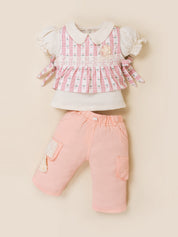 Girls Stylish Top & Capri Pant Set