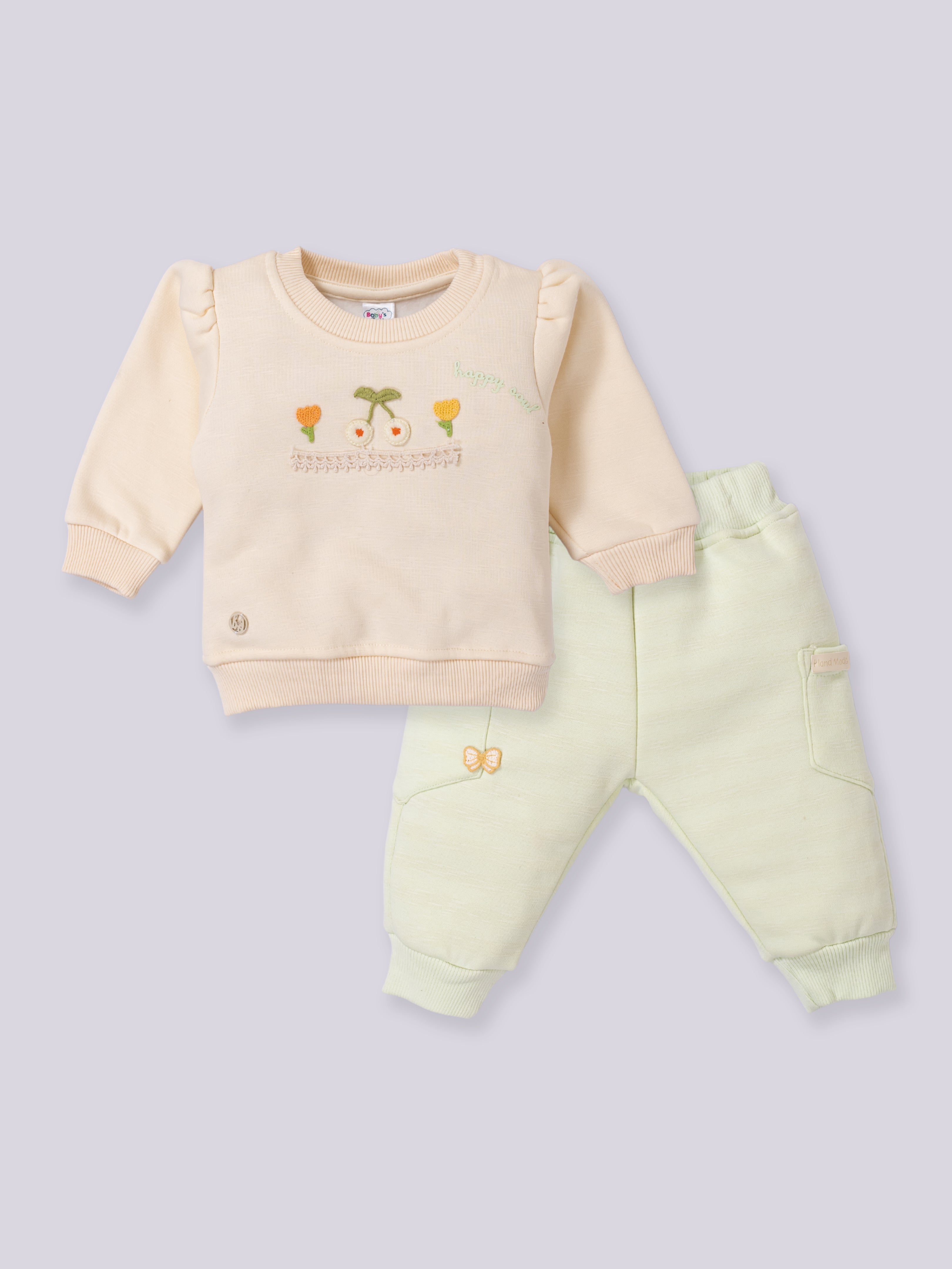 Baby Girls Swestshirt Fleece Winter Set
