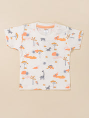 Dungaree For Baby Boys Casual Printed